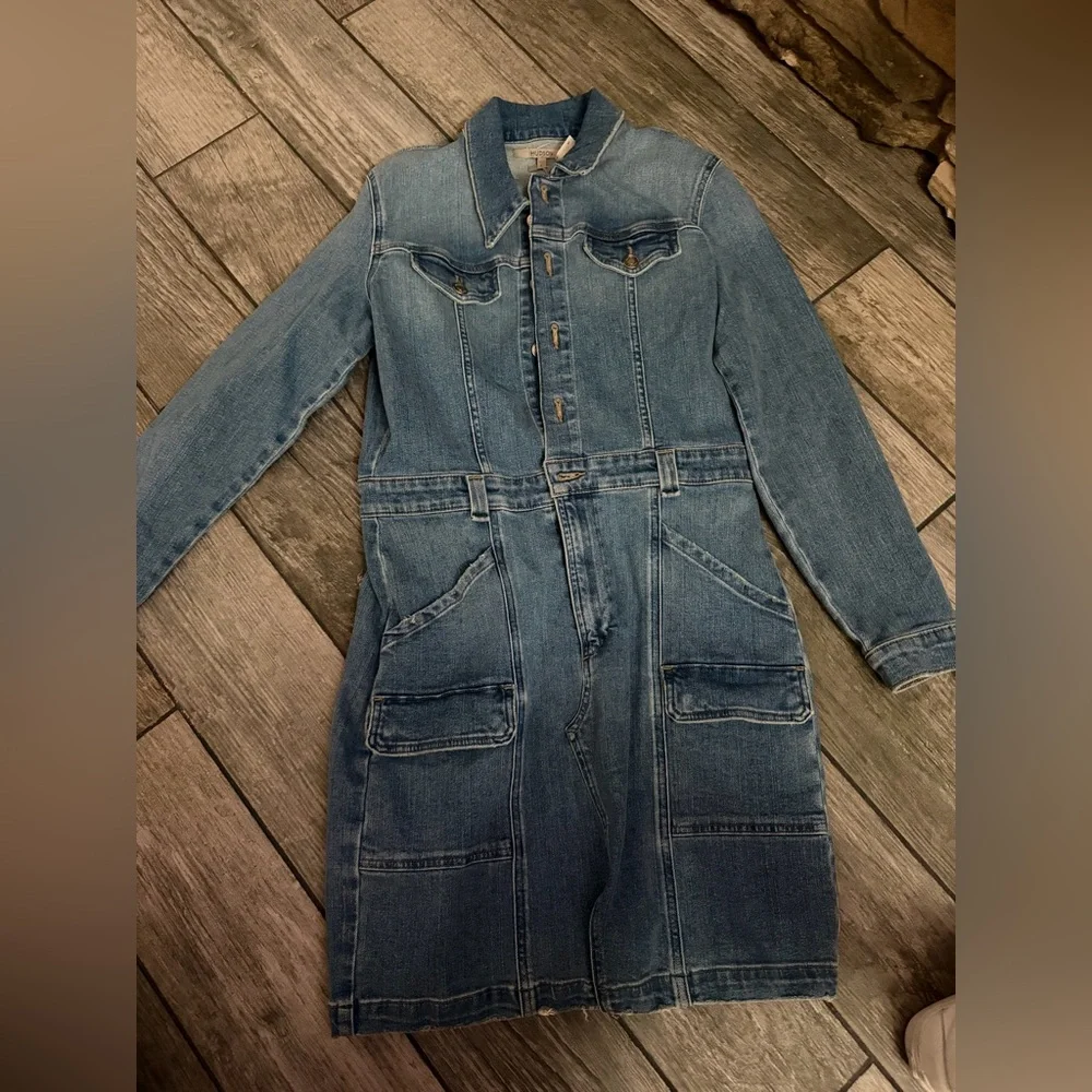 NWT Hudson Long Sleeve Reconstructed Dress - Picture 3 of 5